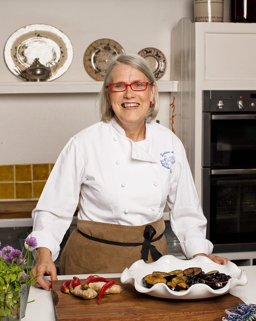 Darina Allen in the kitchen