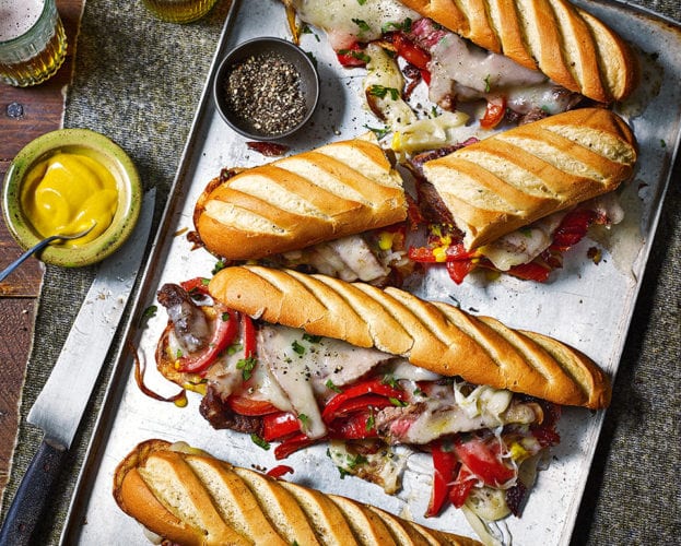 Philly cheesesteak toastie