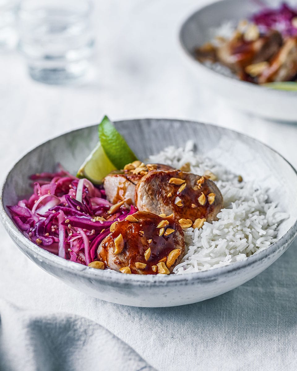 Japanese peanut pork tonkatsu recipe | delicious. magazine