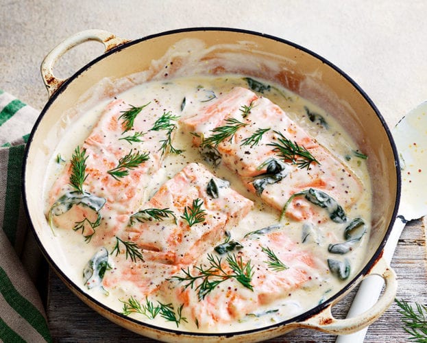 salmon in maple sauce