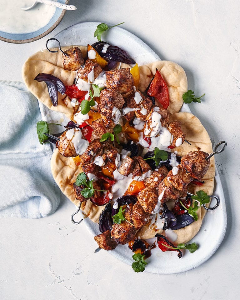 Chicken shawarma kebabs