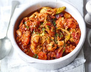 root vegetable and lentil tagine