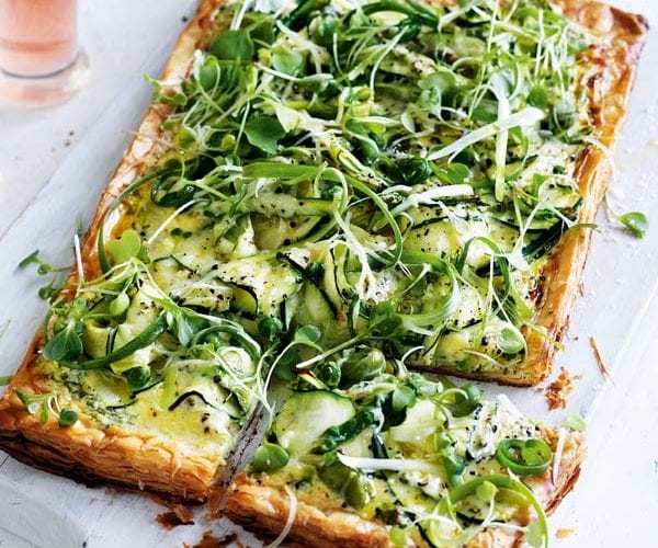 courgette and gruyere tart