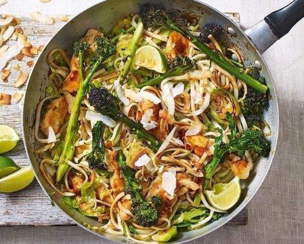 Lemongrass and coconut chicken stir-fry