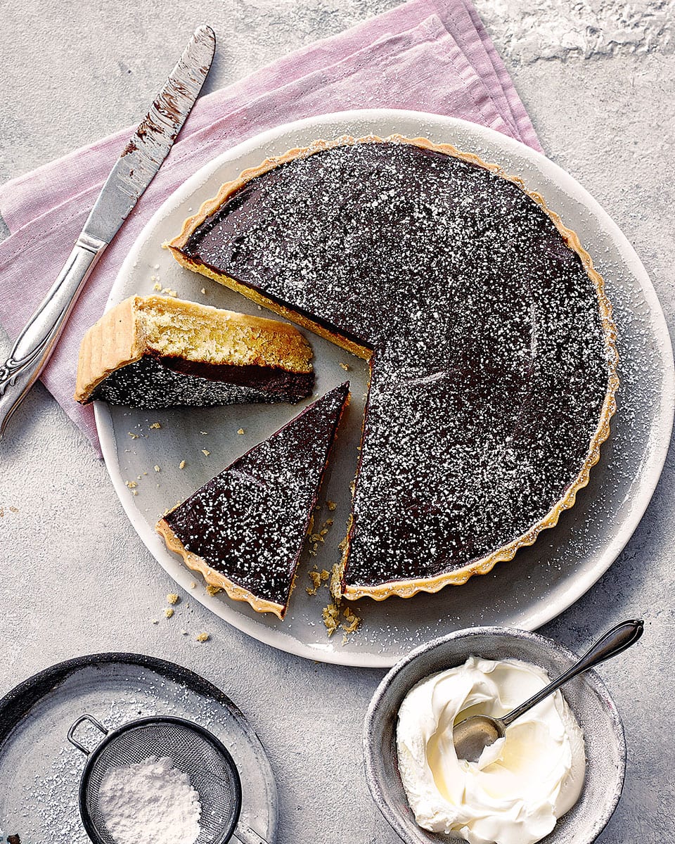 Chocolate, orange and frangipane tart recipe | delicious. magazine