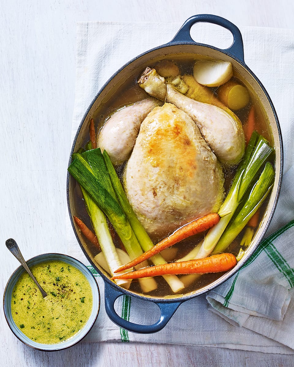 Provencal Style Poached Chicken Recipe Delicious Magazine,How To Cook Chicken Of The Woods