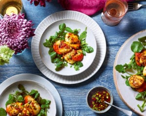 wok-fried scallops