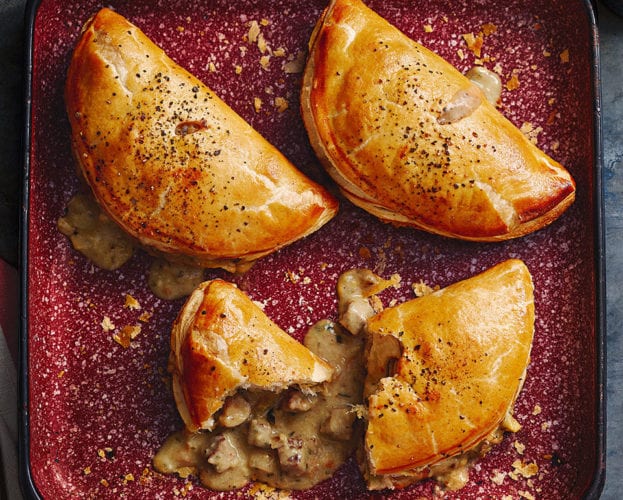 steak and mushroom turnovers