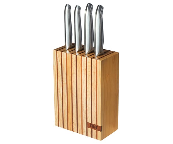 win one of two Five Piece Pro Wooden Knife Block Sets worth £250
