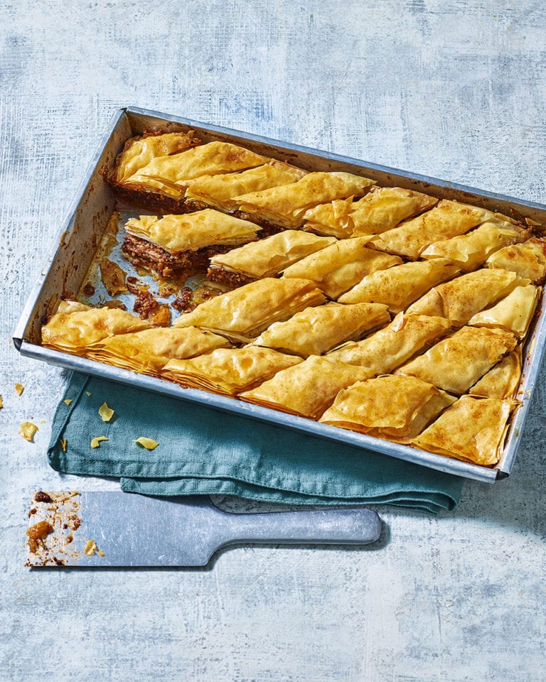 Chocolate baklava