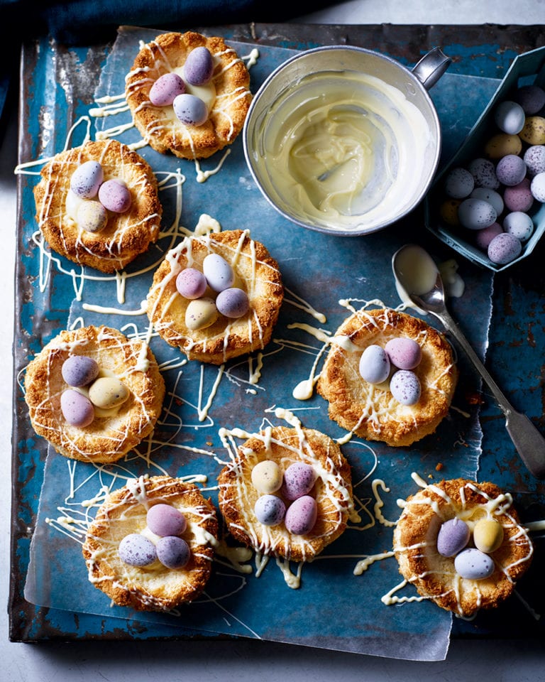 Coconut macaroon nests