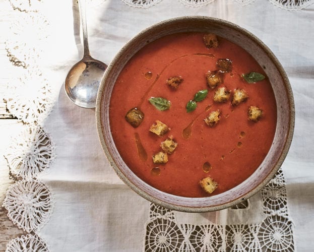 Strawberry gazpacho