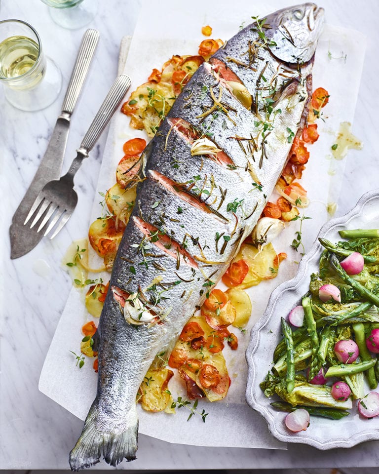 Raymond Blanc’s whole roast salmon