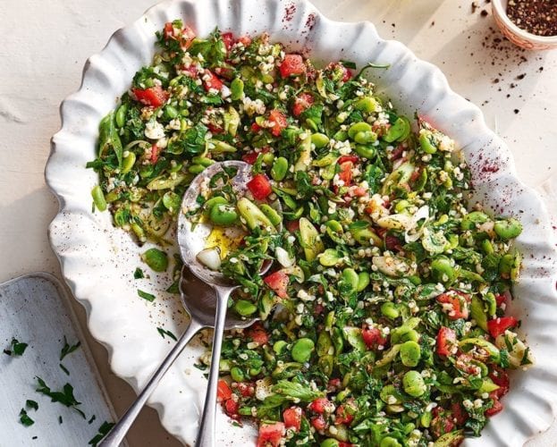 Broad bean salad