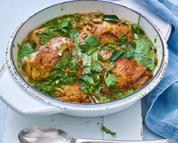 Zesty lime, coriander and coconut chicken curry