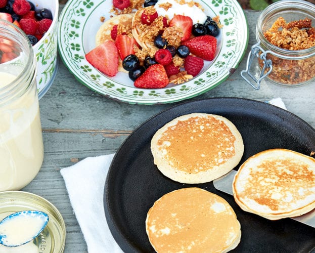 jam jar pancakes