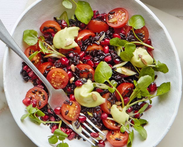 Black rice super salad