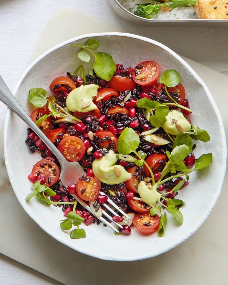 Black rice super salad