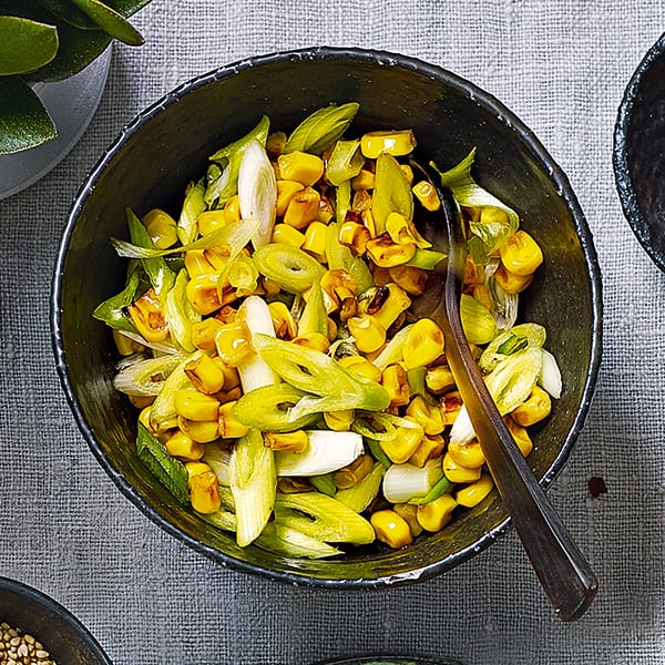 sweetcorn and spring onion