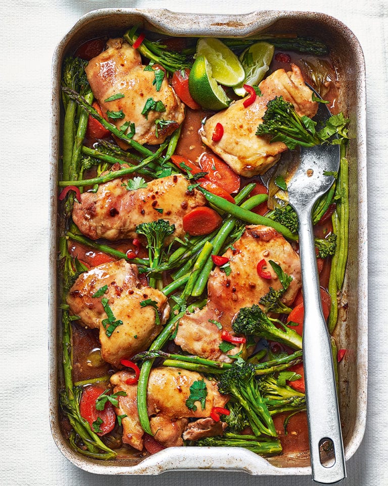 Roast teriyaki chicken traybake