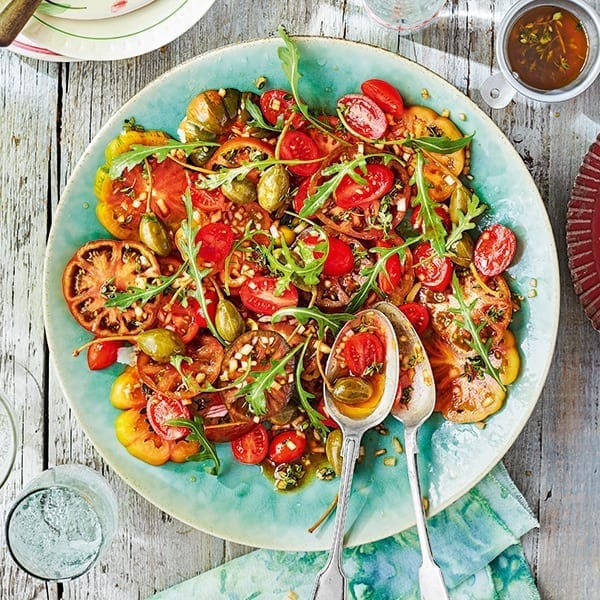 Heritage tomato salad