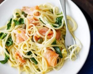 Salmon pasta recipes