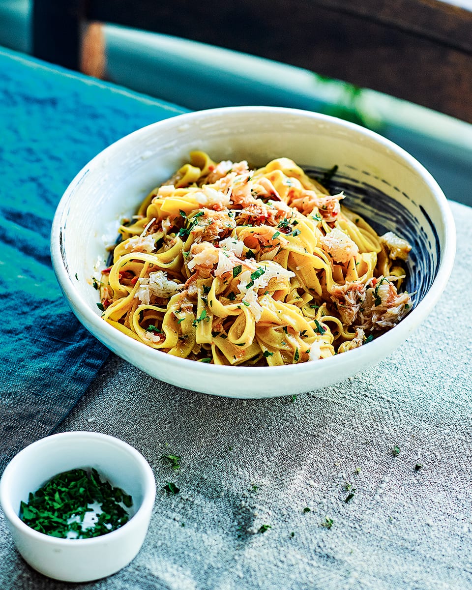 Crab linguine recipe | delicious. magazine
