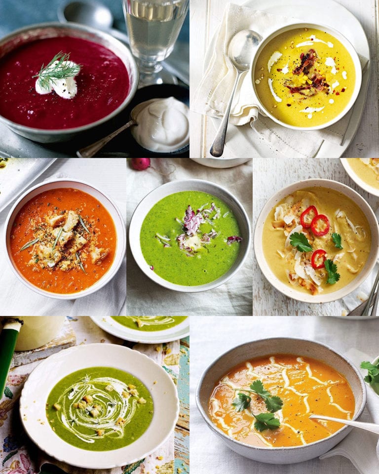 Colourful soups
