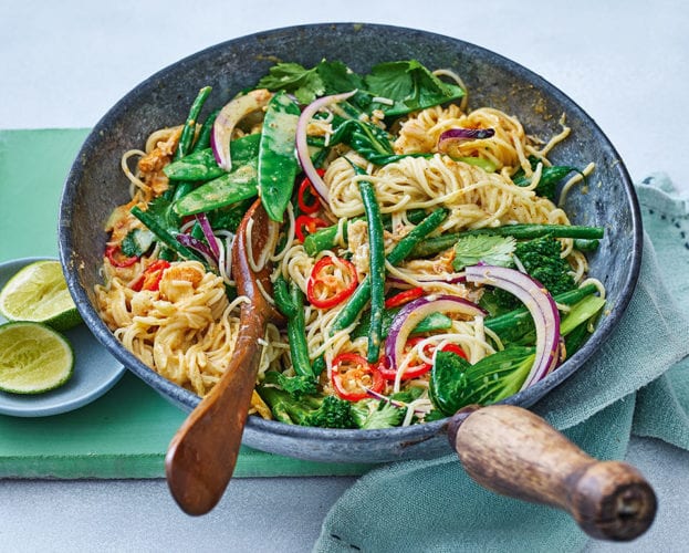 Singapore-style crab noodles