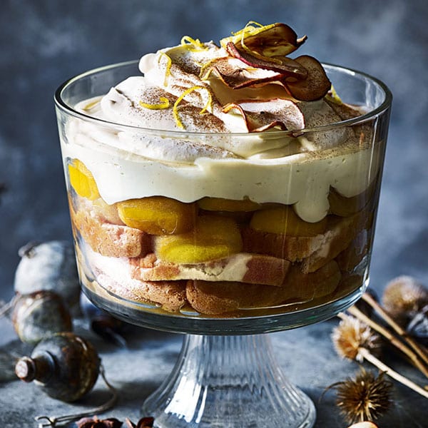 Mulled cider trifle