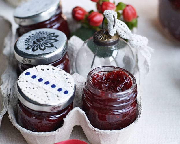 Christmas cranberry jam
