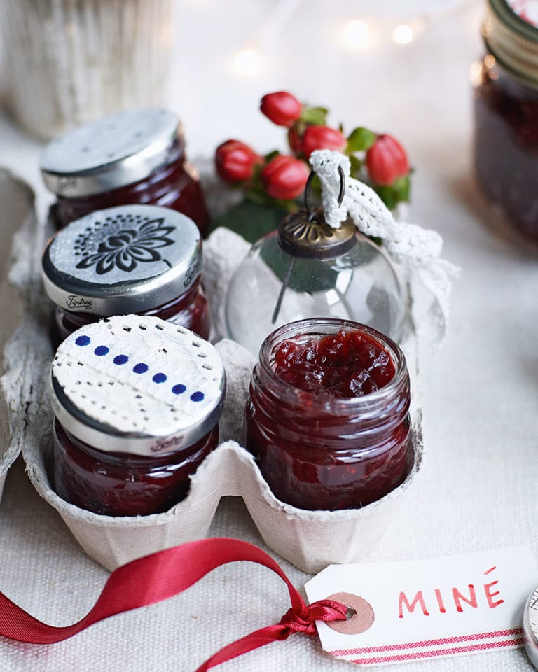 Christmas cranberry jam