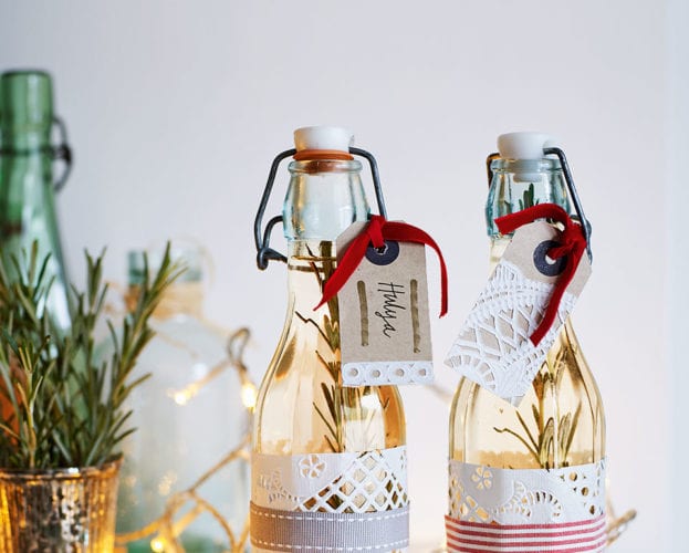 Fruit-infused Christmas gin