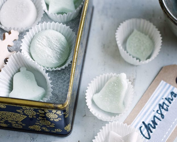 Green tea and peppermint creams