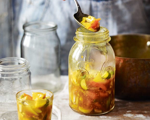 Baby veg piccalilli