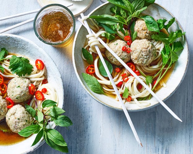 Pork meatball pho