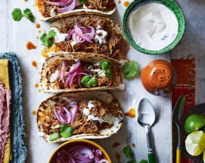 chicken tinga tacos