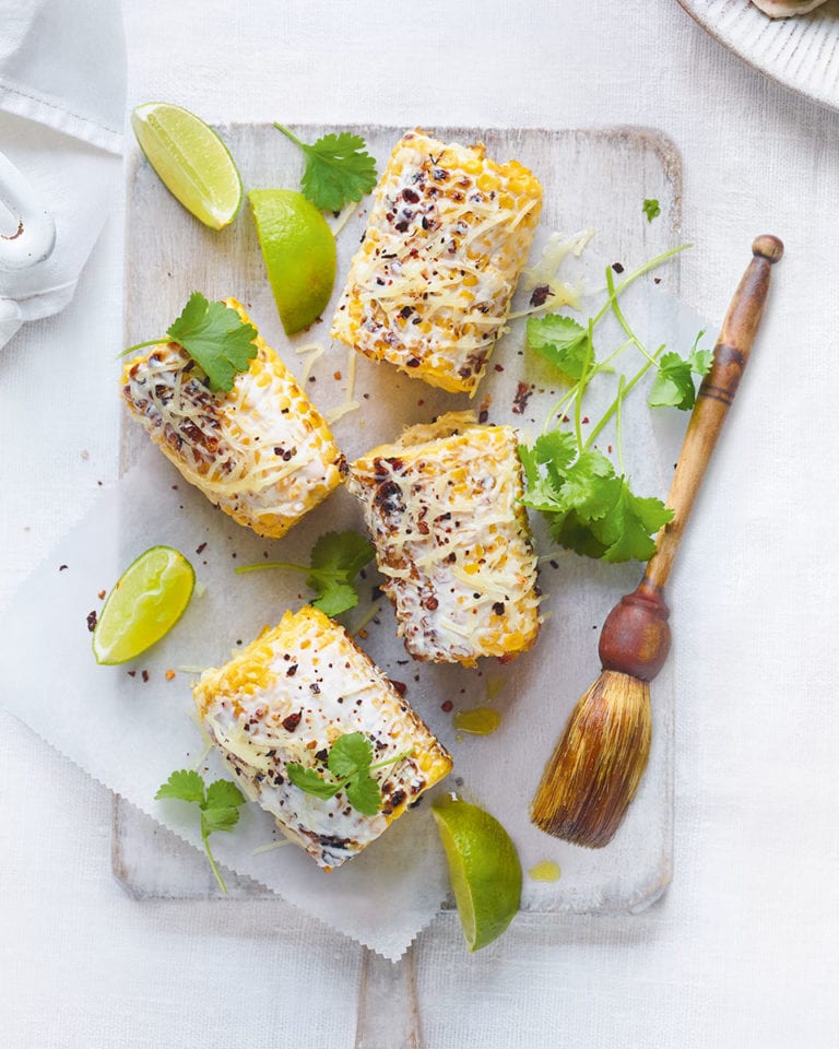 Cheesy corn on the cob