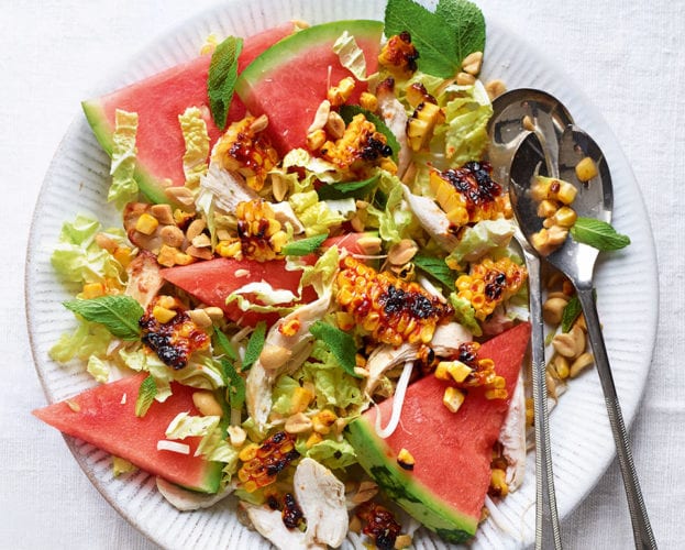 Korean-style sweetcorn salad