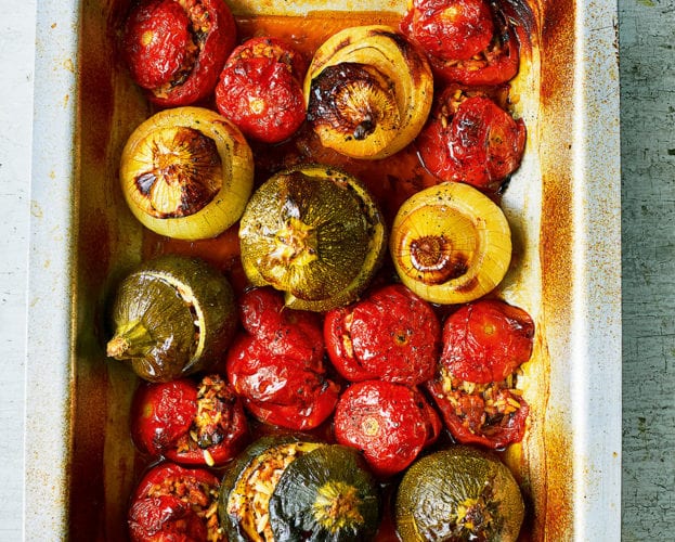 Gemista (roast stuffed veg)