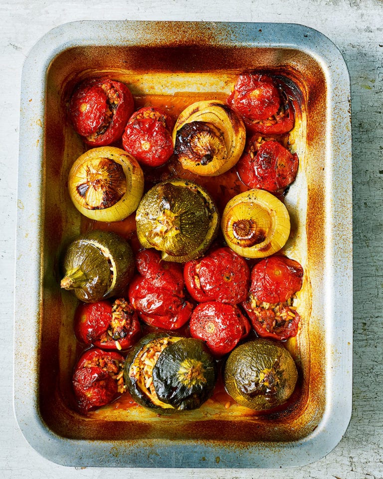 Gemista (roast stuffed veg)