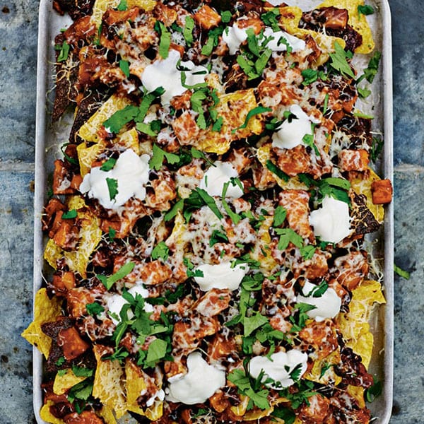 sweet potato chilli nachos