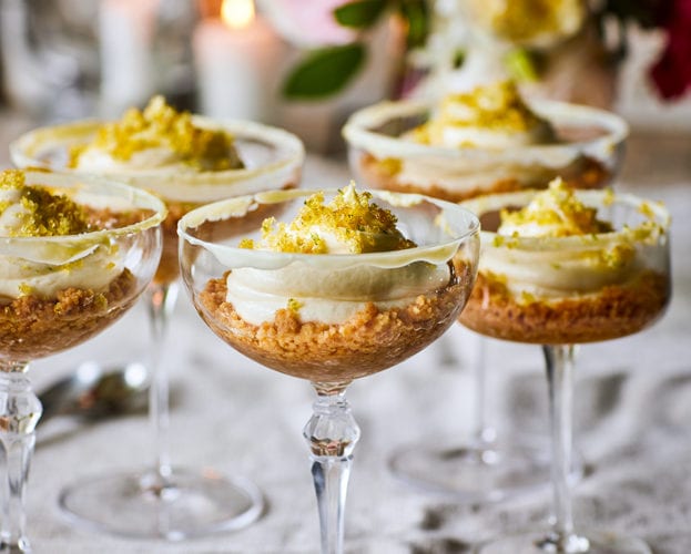 Yuzu daiquiri cheesecakes