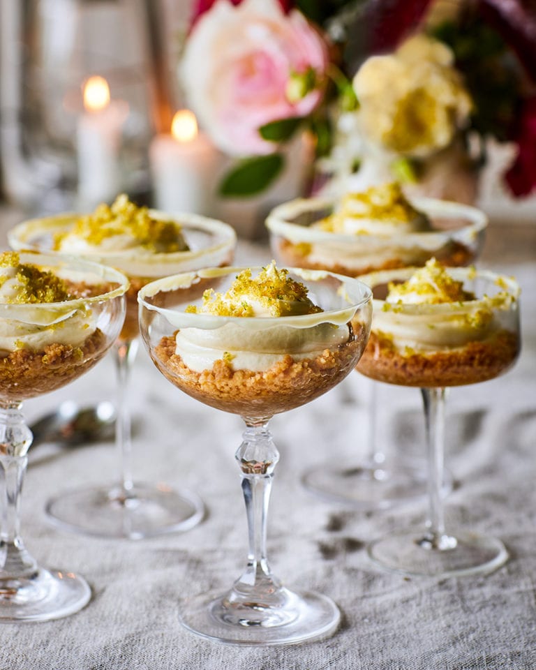 Yuzu daiquiri cheesecakes