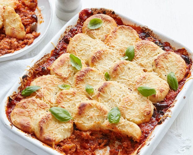 roman-style gnocchi with ragu