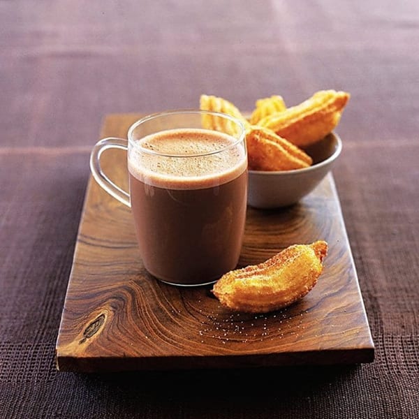 hot chocolate with churros