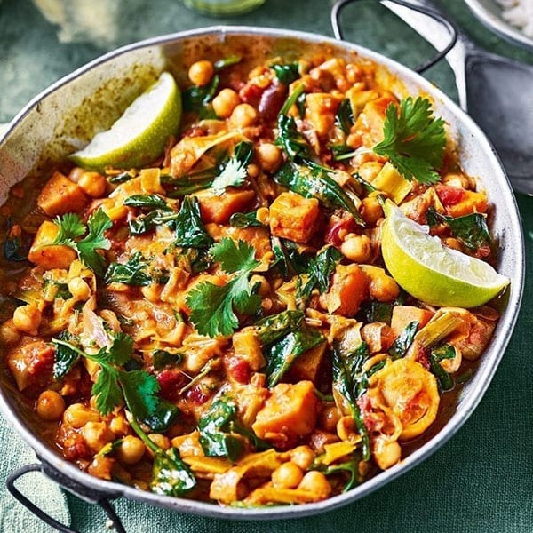 sweet potato and chickpea curry