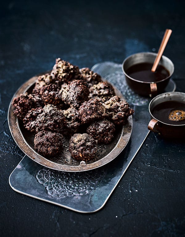 Sugar and spice chocolate rochers