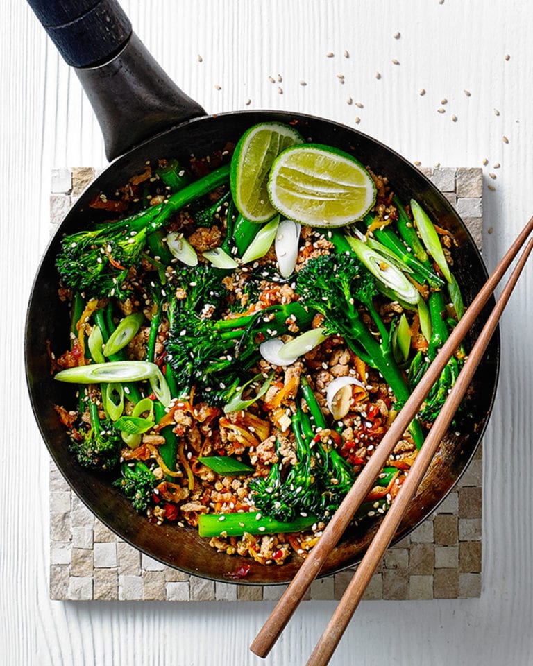 Speedy chilli turkey stir-fry