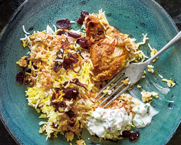 Dishoom’s chicken berry Britannia (biryani)